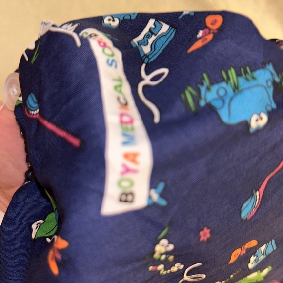 Clearance 3 pieces 2 gray 1 blue Euro Style Adj Scrub Cap nursie dr 0117 - Picture 8 of 10